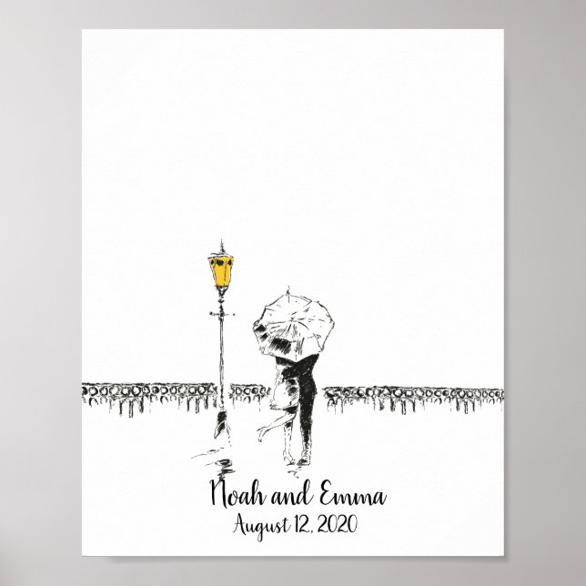 Wedding Couple Fingerprint Guestbook (Front)