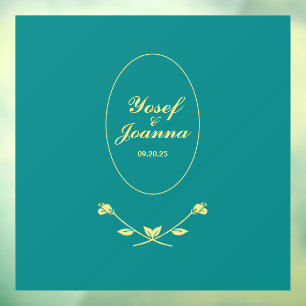 Wedding Couple Floor Decal and Sticker