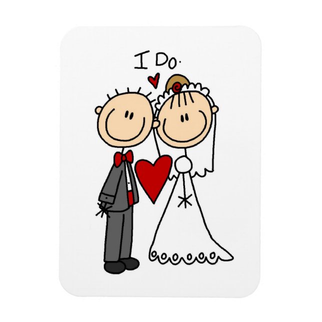 Wedding Couple I Do T-shirts and Gifts Magnet (Vertical)