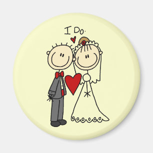 Wedding Couple I Do T-shirts and Gifts Magnet