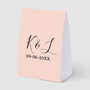 Wedding couple name letter date red pastel backgro