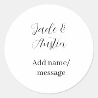 Wedding couple name message date romantic elegant