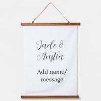 Wedding couple name message date romantic elegant 