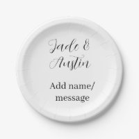 Wedding couple name message date romantic elegant