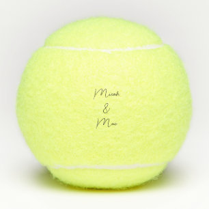 Wedding Couple Names Date Personalised Tennis Balls