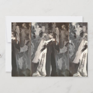 Wedding Couple Painting Invitation