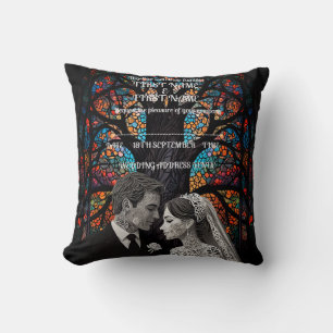 Wedding couple personalised gift ideas cushion