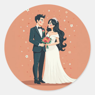 Wedding Couple Romance Stickers