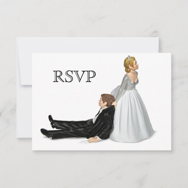 Wedding Couple RSVP Invitation (Front)