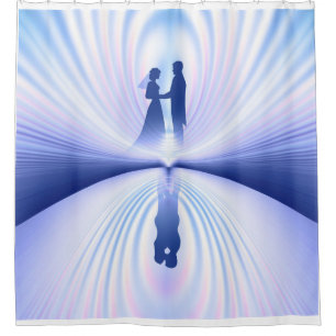 Wedding Couple Shower Curtain