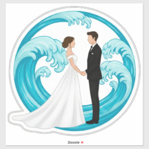 Wedding Couple Silhouette Holding Hands