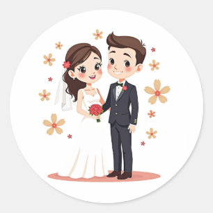 Wedding Couple Sticker