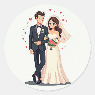 Wedding Couple Sticker