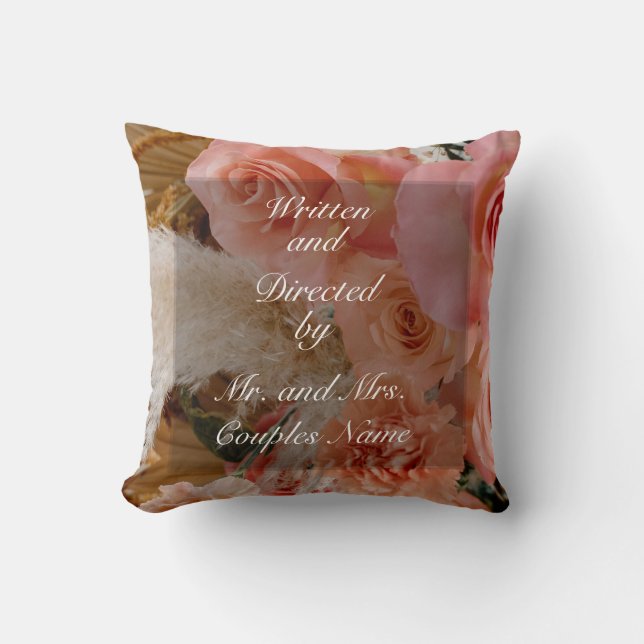 Wedding couples love sofa couch throw pillow (Front)