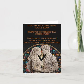 Wedding couples personalised announcement