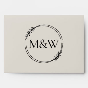 Wedding Cream Invitation Colour Palette Envelope