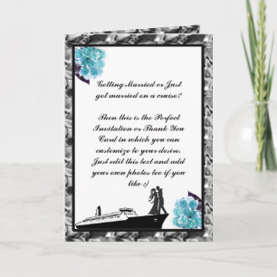 Wedding Cruise Invitations and Thank You Cards