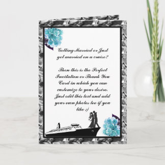 Wedding Cruise Invitations and Thank You Cards