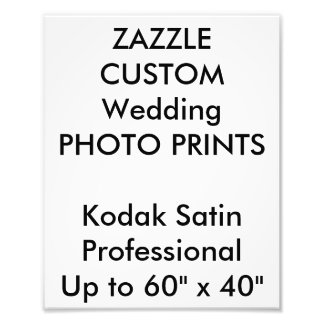Wedding Custom 8" x 10" Professional Photo Prints