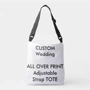 Wedding Custom ALL OVER PRINT Strap Tote MEDIUM