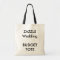Wedding Custom Budget Tote Bag BLACK Colour Handle