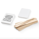 Wedding Custom Favours HAND FANS - WHITE RECTANGLE