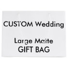 Wedding Custom Gift Bag MATTE LARGE 12.5" x 9"
