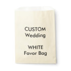 Wedding Custom Paper Favour Bag WHITE