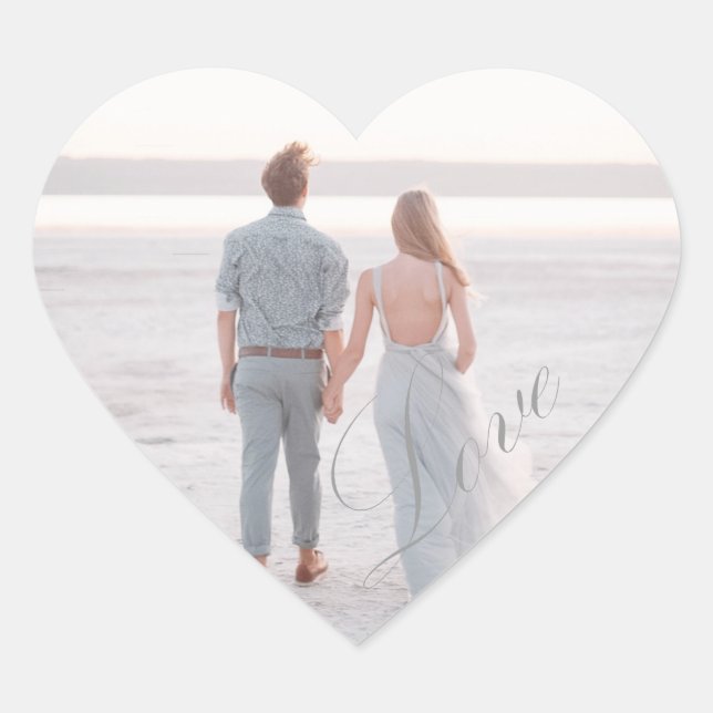 Wedding custom photo love romance Sticker (Front)