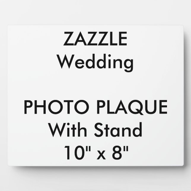 Wedding Custom Photo Plaque 10" x 8" (Front)