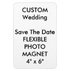 Wedding Custom Save The Date Photo Fridge Magnet