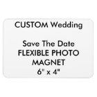 Wedding Custom Save The Date Photo Fridge Magnet