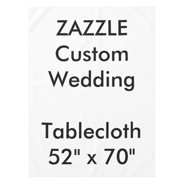 Wedding Custom Tablecloth 52" x 70" (Front)