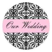 Wedding - Customisable (Black & White Damask)