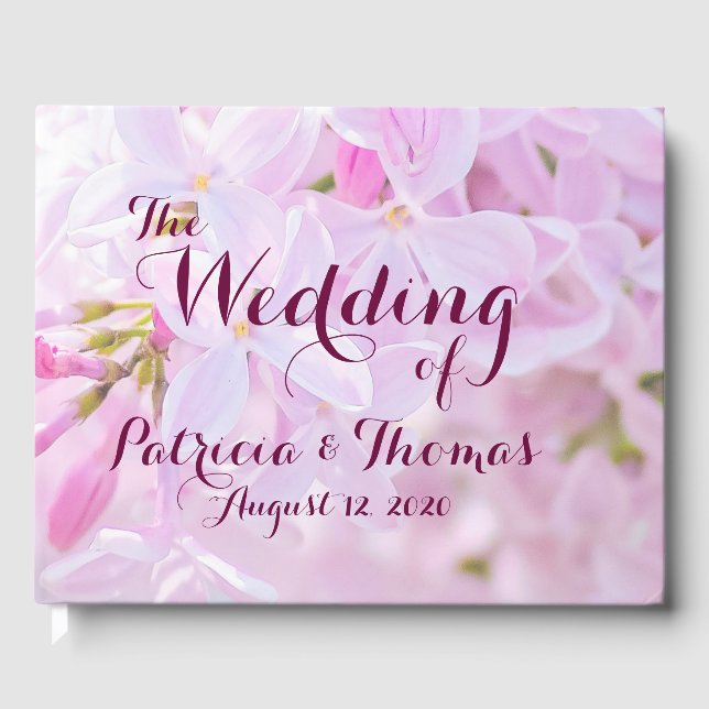 Wedding customisable guest book (Front)