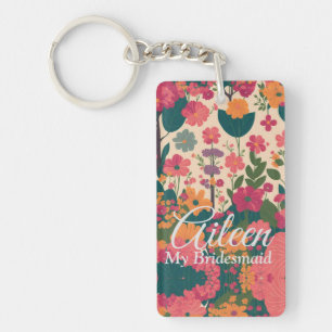 Wedding Customised Bridesmaid  Key Ring