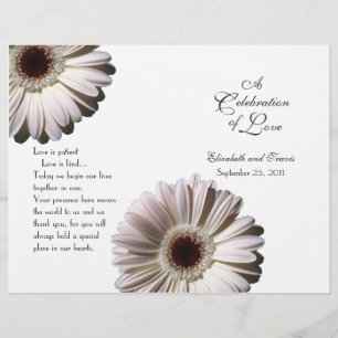 Wedding Daisy/ Program