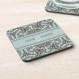 Wedding Damask Coasters (set of 4)