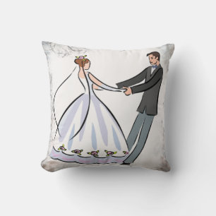Wedding Dance Couple Dancing Throw Pillow