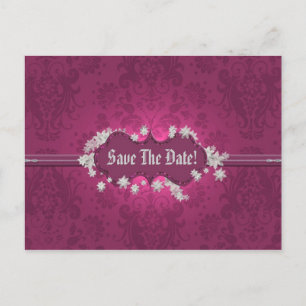 Wedding Date Announcement Postcard