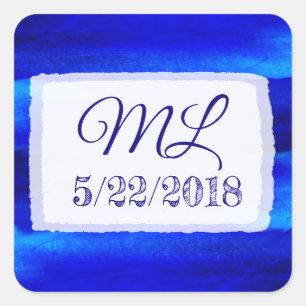 Wedding Date Bride and Groom Stickers