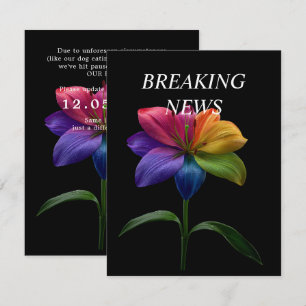 🌈Wedding Date CHANGE Enclosure Card