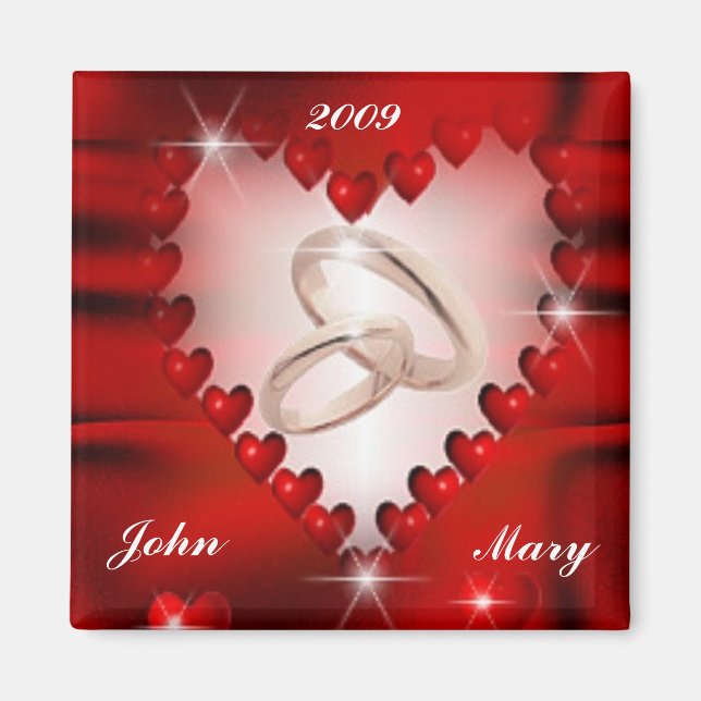 Wedding Date Magnet (Front)
