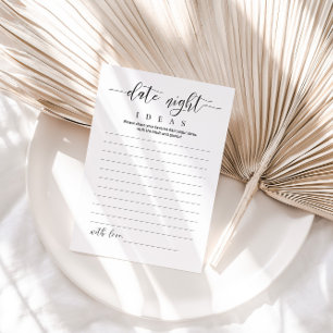 Wedding Date Night Ideas Card