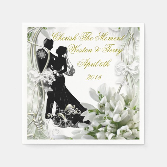 Wedding Day At Last Napkin (Front)