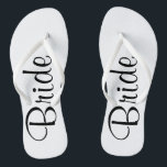 Wedding Day Bride Flip Flops<br><div class="desc">Be the bride from head to toe.</div>