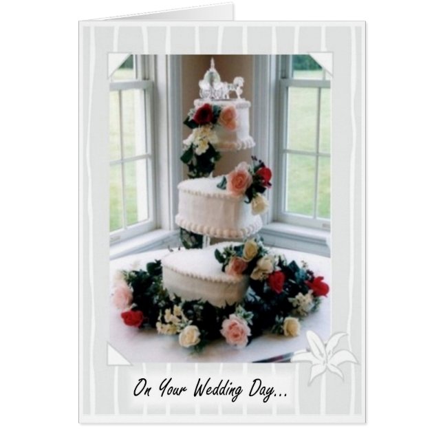 Wedding Day Cake Card (Front)