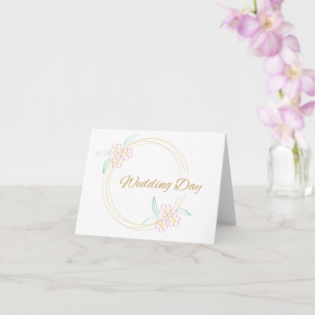 Wedding Day Card (Orchid)