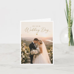 Wedding day celebration card