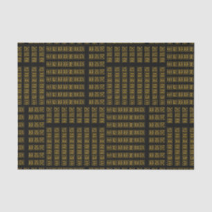 Wedding Day,Chamelot Gold-Black-Tissue Wrap Paper